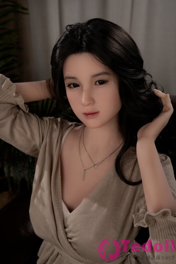 WAX DOLL GE96 小優希 166cm黒髪 美しい熟女 ダッチワイフ 大人 リアルドール シリコンヘッド+TPEボディ 中胸 ノーマル肌