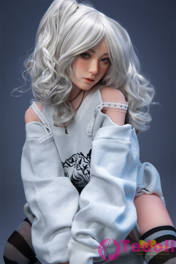 Irontech Doll S10 Misa 154cmクール系 魅惑的な銀髪美女リアルラブドール シリコンヘッド+TPEボディ Fカップ ノーマル肌
