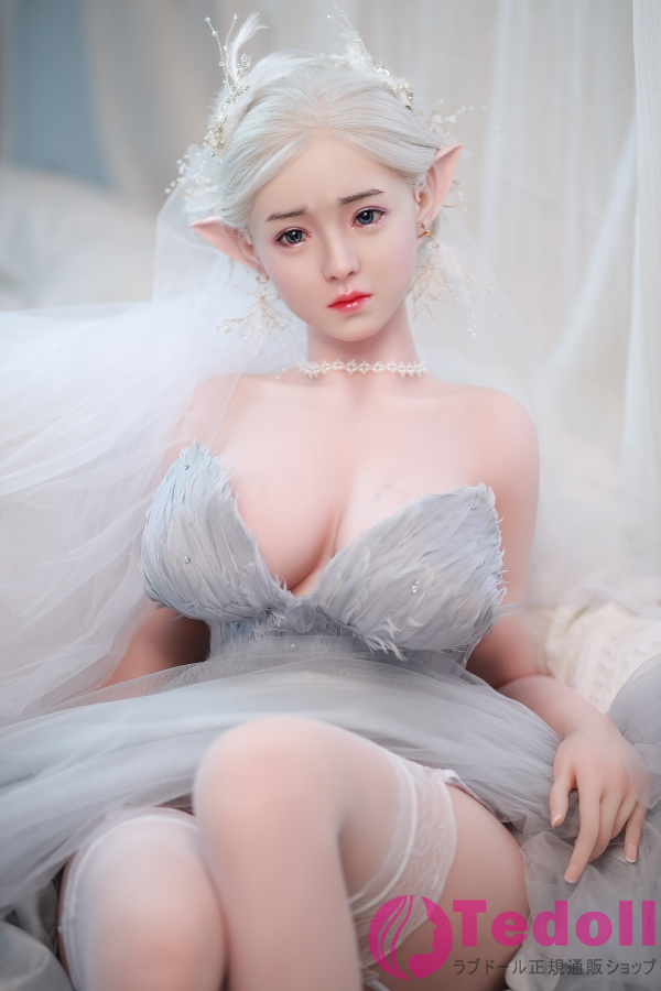 JYDOLL 静雅 157cm清純系 エルフ銀髪美女 リアルラブドール シリコン製頭部+TPE製ボディ Gカップ ノーマル肌
