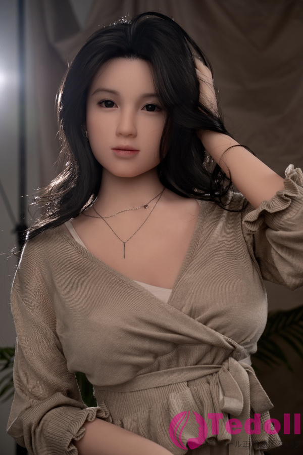 WAX DOLL GE96 小優希 166cm黒髪 美しい熟女 ダッチワイフ 大人 リアルドール シリコンヘッド+TPEボディ 中胸 ノーマル肌