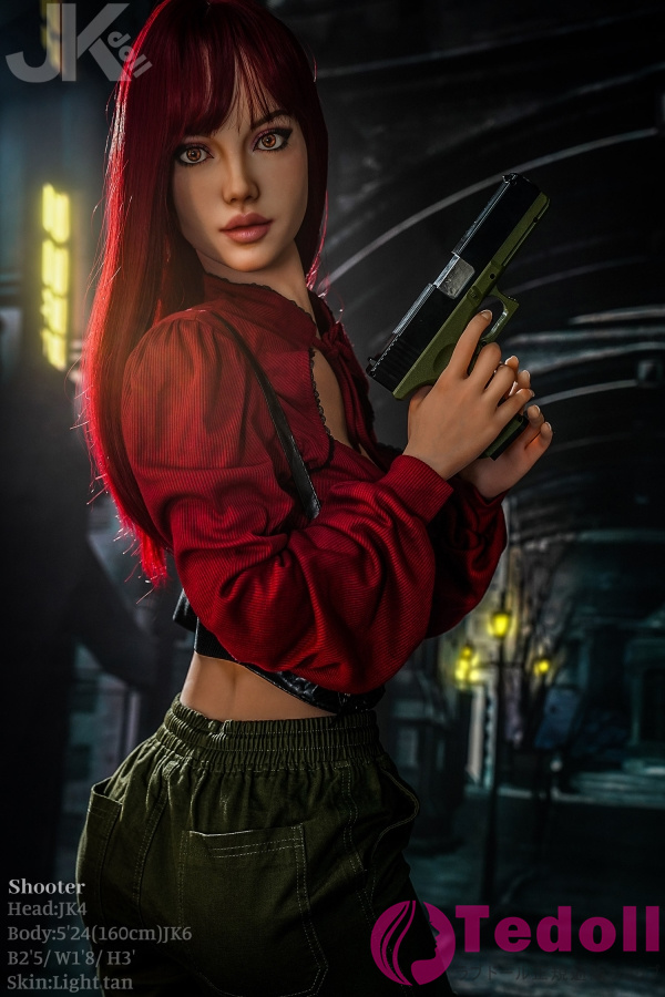 JKDOLL #jk4 Shooter 千登世 160cm シューターリアルドール 細身で抜群のスタイルダッチワイフ TPE製 Dカップ 小麦肌