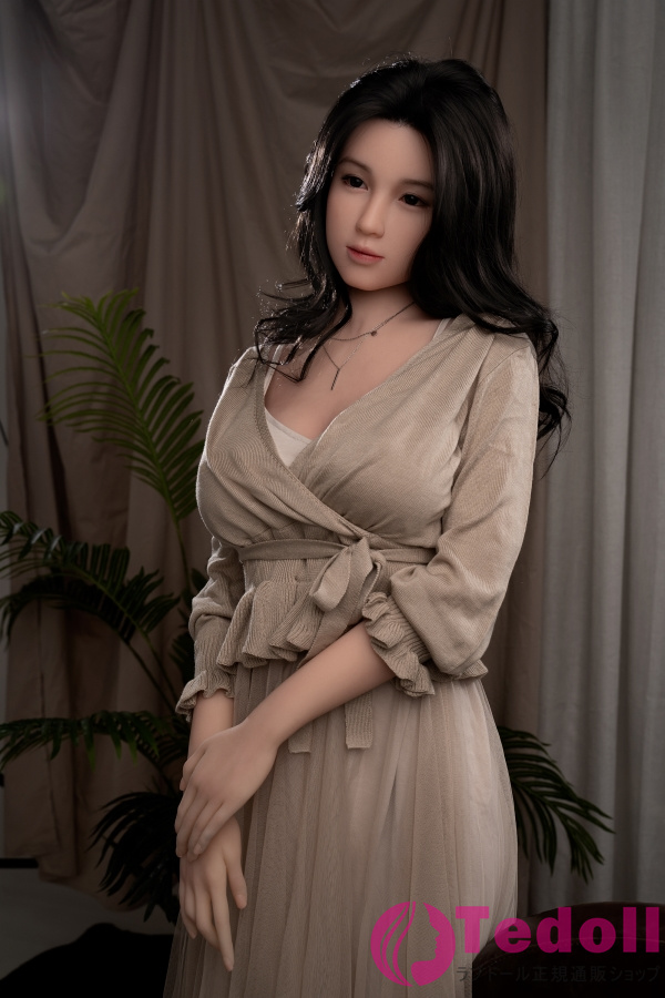 WAX DOLL GE96 小優希 166cm黒髪 美しい熟女 ダッチワイフ 大人 リアルドール シリコンヘッド+TPEボディ 中胸 ノーマル肌