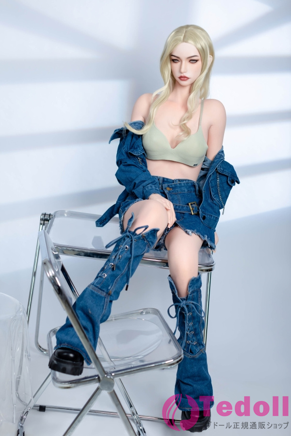 DL DOLL YQシリーズ#359 有利寿 162cm金髪モデル リアルドール セクシーな女性ダッチワイフ シリコンヘッド+TPEボディ Bカップ ノーマル肌 口開閉＆口腔模擬付き