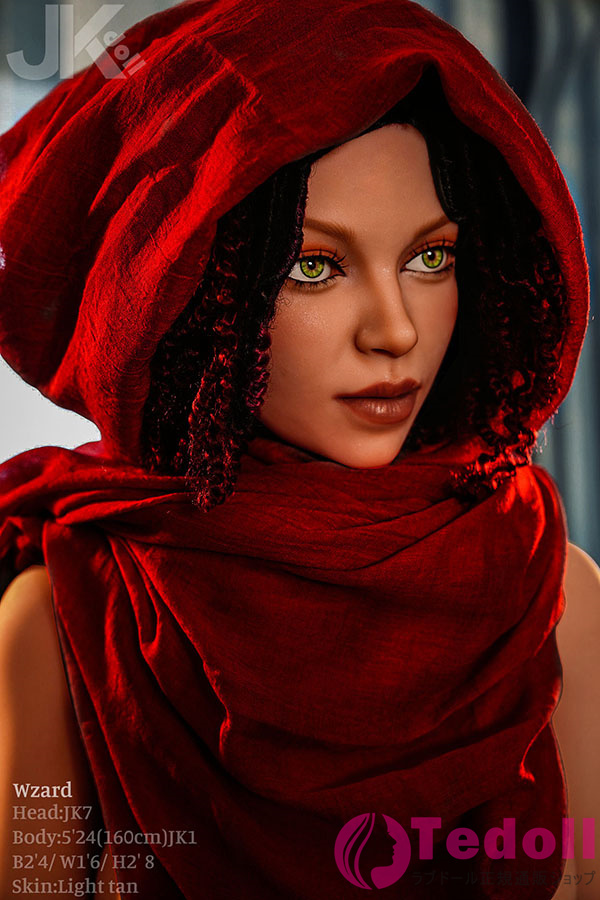JKDOLL #jk7 Wzard 伊緒里 160cm 海外 セックスドール 魔法使いリアルドール TPE製 Bカップ 小麦肌