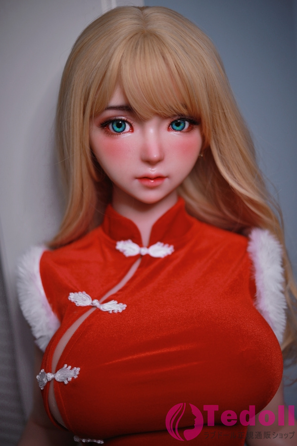 JYDOLL 艾米莉 161cm金髪美人系 クリスマス制服フルシリコン製ラブドール Eカップ ノーマル肌 掲載画像は頭部スターメイク付き