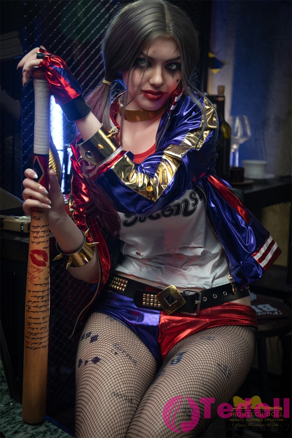 Irontech Doll S27 Ivy 166cmフルシリコン製 綺麗熟女ダッチワイフ コスプレ ハーレイ・クイン リアルドール Cカップ ノーマル肌
