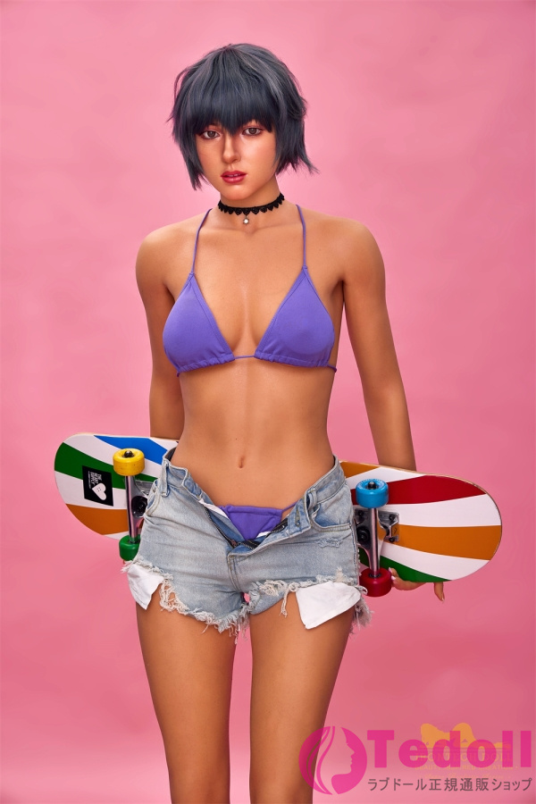 Irontech Doll S29 Fenny 168cm外国スケボーガールリアルドール シリコン製 ラブドール Bカップ 日焼け肌