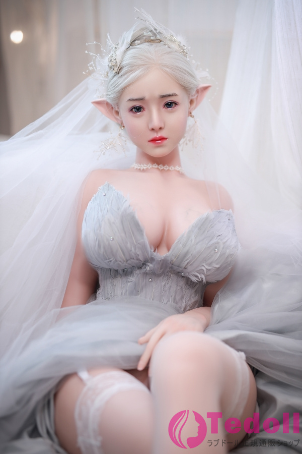 JYDOLL 静雅 157cm清純系 エルフ銀髪美女 リアルラブドール シリコン製頭部+TPE製ボディ Gカップ ノーマル肌