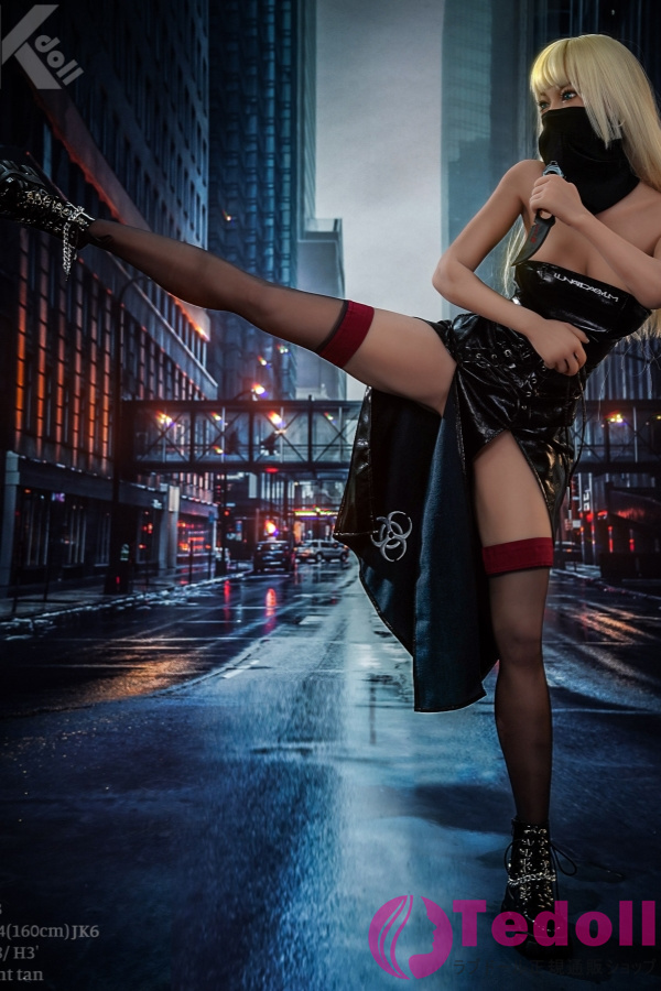 JKDOLL #jk3 Ninja 千亜希 160cmモデル姿 コスプレ 忍者 リアル ラブドール TPE製 Dカップ 小麦肌