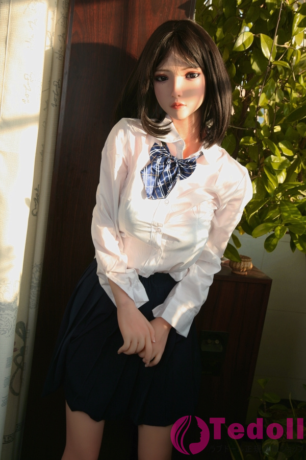 SHE DOLL 冷月 158cm美人系 等身 大 ドール 清楚系制服 JK ラブドール Cカップ ノーマル肌 掲載画像はシリコンヘッド+TPEボディ