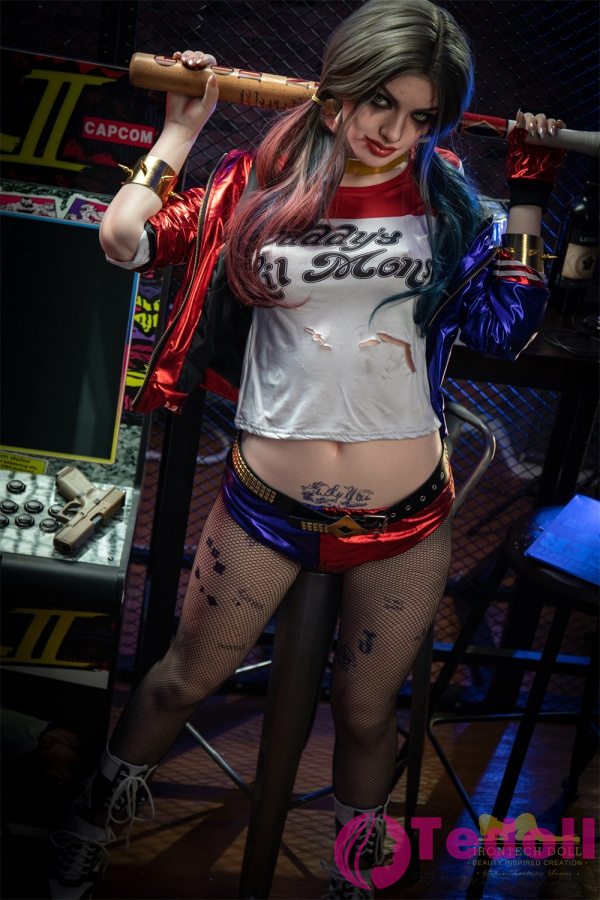 Irontech Doll S27 Ivy 166cmフルシリコン製 綺麗熟女ダッチワイフ コスプレ ハーレイ・クイン リアルドール Cカップ ノーマル肌