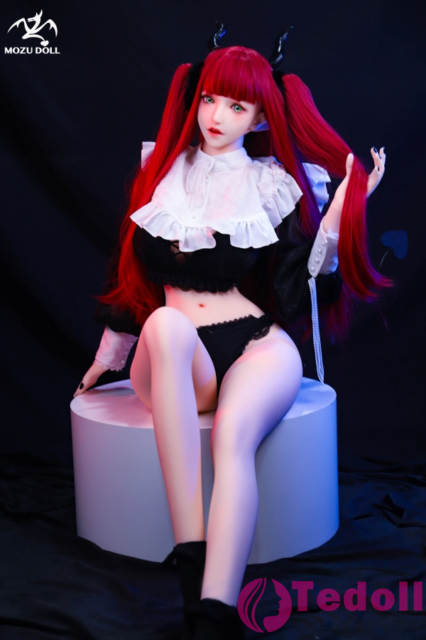 MOZU DOLL魔族人形 小兹 163cm長い赤い髪ラブドール 妖艶爆乳セックスドール アダルトドール TPE製 Hカップ ノーマル肌