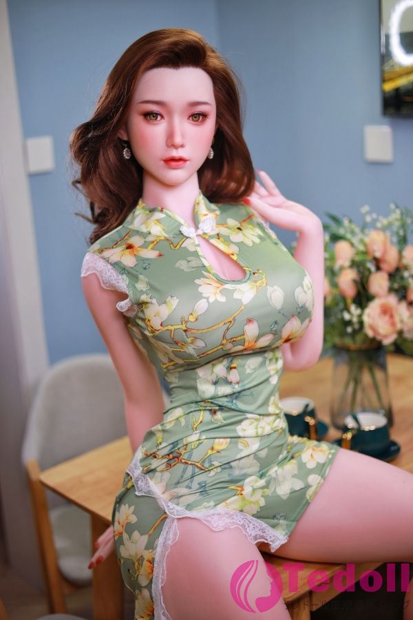 JYDOLL 路遥 157cmスレンダーな妖艶女性リアルドール シリコン製 熟女ラブドール Fカップ ノーマル肌 掲載画像は頭部スターメイク付き
