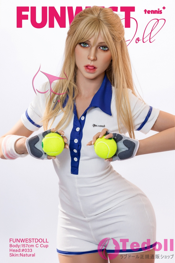 Funwest Doll #033 Elina 157cmスポーツ系ラブドール 金髪外国美女リアルドール TPE製 Cカップ ノーマル肌