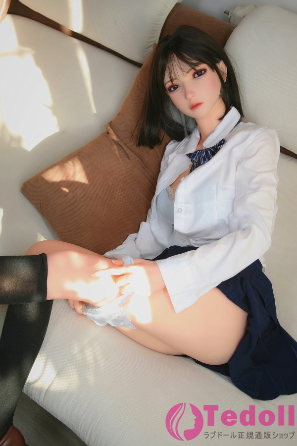 SHE DOLL 冷月 158cm美人系 等身 大 ドール 清楚系制服 JK ラブドール Cカップ ノーマル肌 掲載画像はシリコンヘッド+TPEボディ