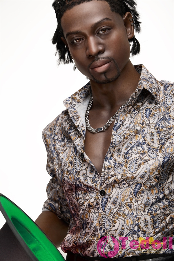 Irontech Doll M8 James 176cm黑人男性 高身長ラブドール シリコン製 海外 ダッチワイフ 腹筋付け アダルト ドール 黒い肌