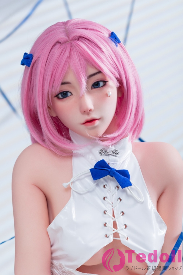 Bezlya Doll 珊瑚 155cm R版 ピンクの髪セクシーな女神ラブドール シリコン製ヘッドとTPE製ボディ 小さい胸 ノーマル肌