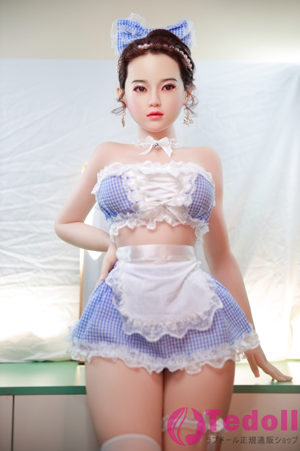 JYDOLL 小九 161cmセクシーメイド風 ラブドール 清純 美女系 等身大 リアル ドール シリコン製頭部+TPE製ボディ Eカップ ノーマル肌