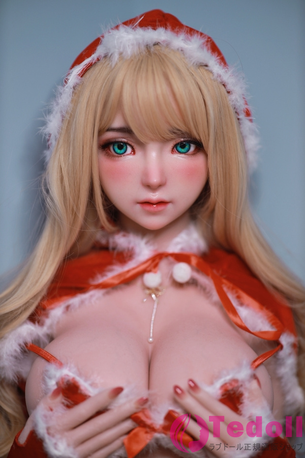 JYDOLL 艾米莉 161cm金髪美人系 クリスマス制服フルシリコン製ラブドール Eカップ ノーマル肌 掲載画像は頭部スターメイク付き