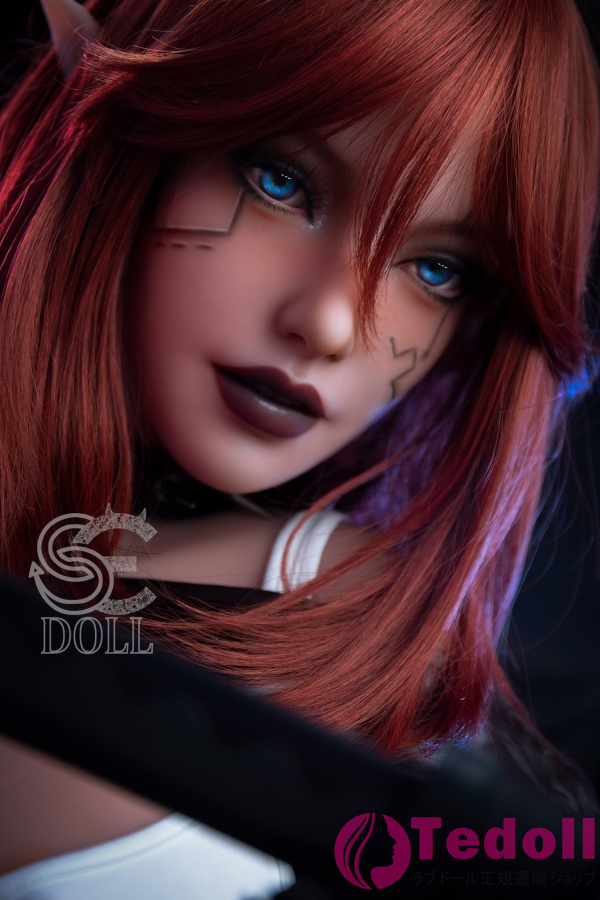 SE DOLL #021 Elodie 161cm等身 大 赤髪ラブドール 巨乳 外国 人 エルフ リアルドール TPE製 Fカップ 小麦肌