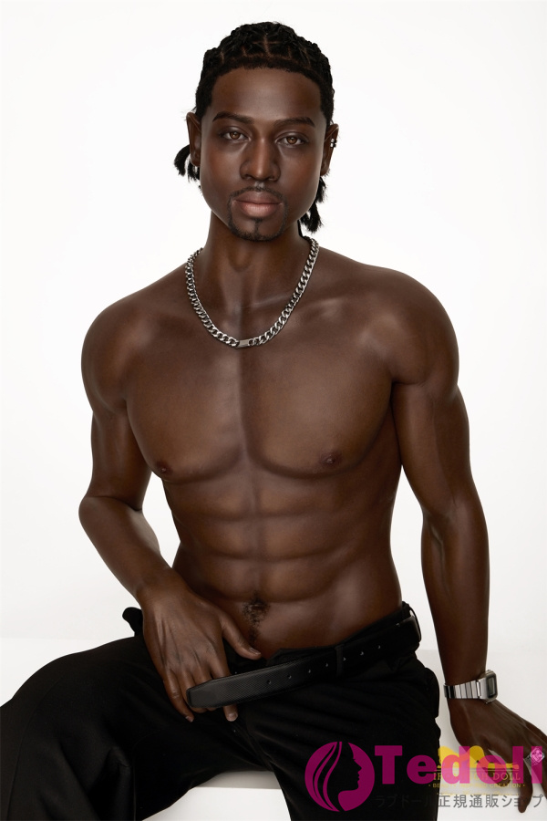 Irontech Doll M8 James 176cm黑人男性 高身長ラブドール シリコン製 海外 ダッチワイフ 腹筋付け アダルト ドール 黒い肌