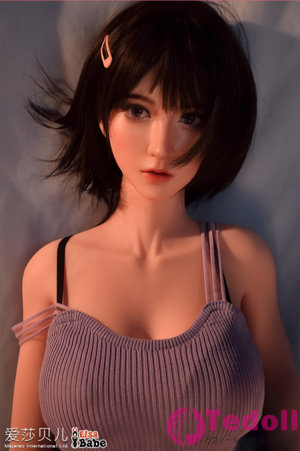Elsa Babe RHC021番 広末裕子「Hirosue Yuko」 165cm短い髪の女の子シリコン製ラブドール さわやかな夏の写真 等身大 高級 ダッチワイフ人形 普胸 ノーマル肌