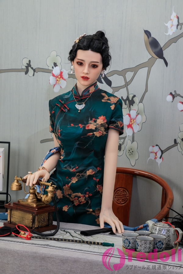 FJ DOLL 婉児 168cmセクシーなラブドール 中国風チャイナドレス美人ダッチワイフ Eカップ ノーマル肌 掲載画像はシリコン製ヘッド+TPE製ボディ