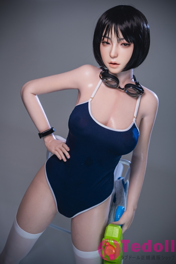 DL DOLL #6-012 古豊美 158cmセクシーな競泳水着ラブドール シリコン製 等身大ドール 模擬口腔付き 大きい胸 ノーマル肌 掲載画像は超リアルな本物の皮膚メイク付き