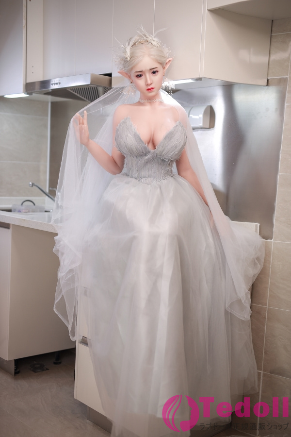 JYDOLL 静雅 157cm清純系 エルフ銀髪美女 リアルラブドール シリコン製頭部+TPE製ボディ Gカップ ノーマル肌