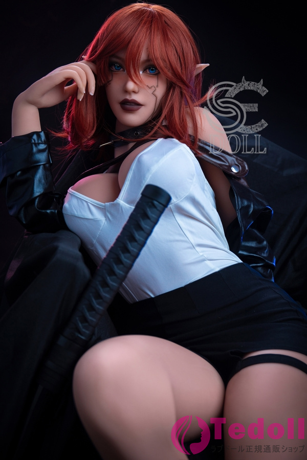 SE DOLL #021 Elodie 161cm等身 大 赤髪ラブドール 巨乳 外国 人 エルフ リアルドール TPE製 Fカップ 小麦肌
