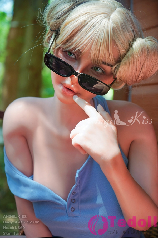 Angelkiss #LS60 幸寿恵 159cm海外金髪熟女 高級リアルドール 巨乳 シリコン製ラブドール Eカップ ブラウン肌 口開閉＆口腔模擬付き