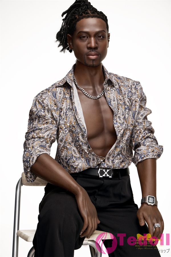 Irontech Doll M8 James 176cm黑人男性 高身長ラブドール シリコン製 海外 ダッチワイフ 腹筋付け アダルト ドール 黒い肌