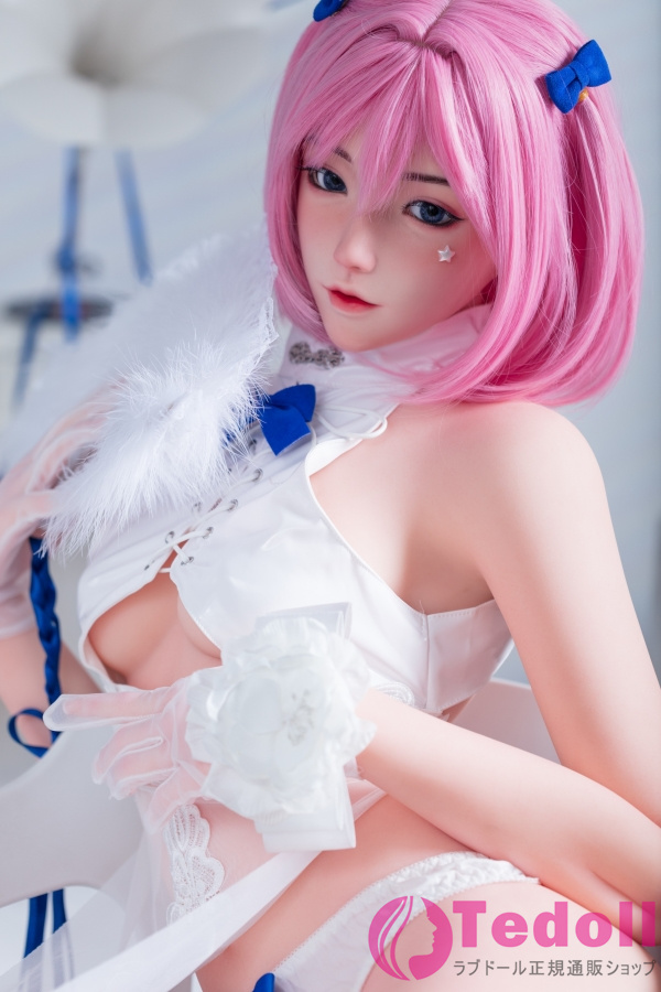 Bezlya Doll 珊瑚 155cm R版 ピンクの髪セクシーな女神ラブドール シリコン製ヘッドとTPE製ボディ 小さい胸 ノーマル肌