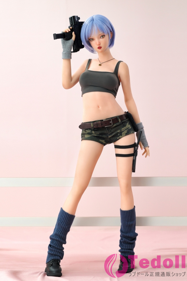 DL DOLL YQシリーズ#ZY-05 瑚乃美 158cm紫色の短い髪 セクシーなラブドール 等身 大 ダッチワイフ シリコンヘッド+TPEボディ Eカップ ノーマル肌