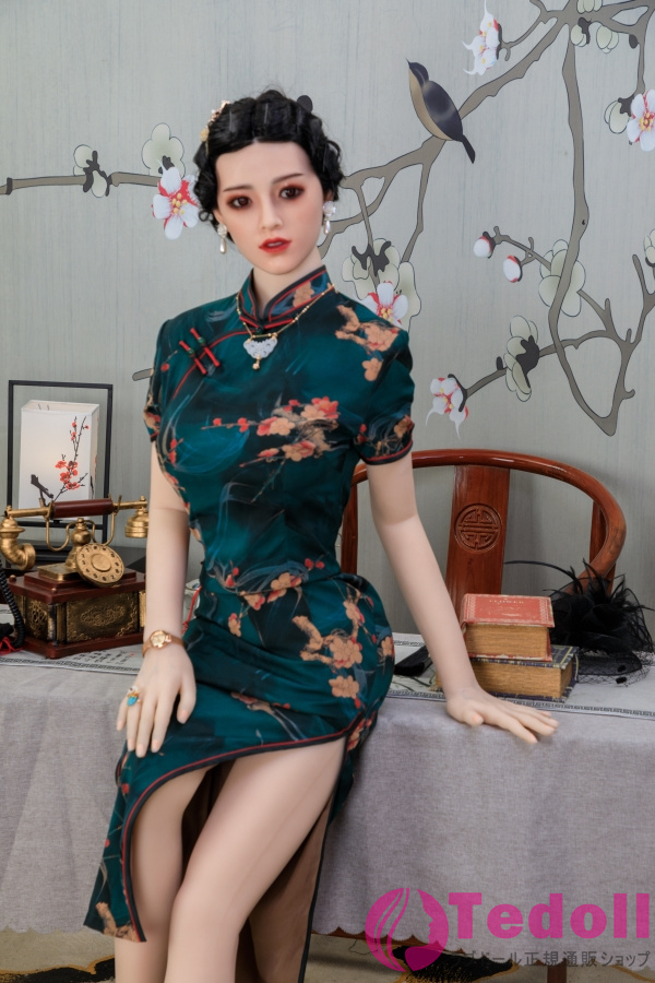 FJ DOLL 婉児 168cmセクシーなラブドール 中国風チャイナドレス美人ダッチワイフ Eカップ ノーマル肌 掲載画像はシリコン製ヘッド+TPE製ボディ