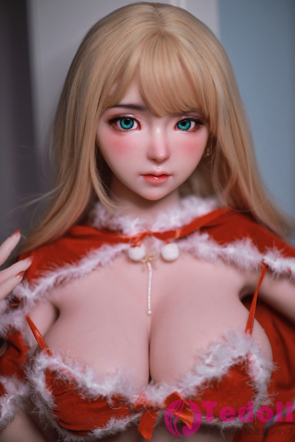 JYDOLL 艾米莉 161cm金髪美人系 クリスマス制服フルシリコン製ラブドール Eカップ ノーマル肌 掲載画像は頭部スターメイク付き