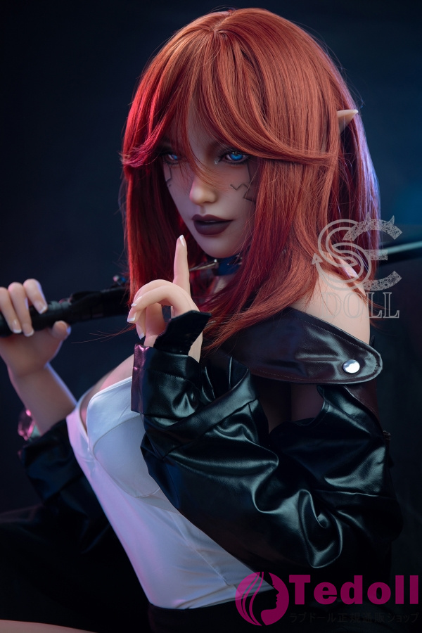 SE DOLL #021 Elodie 161cm等身 大 赤髪ラブドール 巨乳 外国 人 エルフ リアルドール TPE製 Fカップ 小麦肌