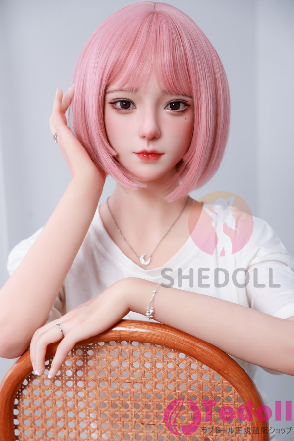 SHE DOLL 顾小雨 158cmおすすめ清楚系ラブドール 可愛いピンクの髪リアルドール Cカップ ノーマル肌 掲載画像はシリコンヘッド+TPEボディ