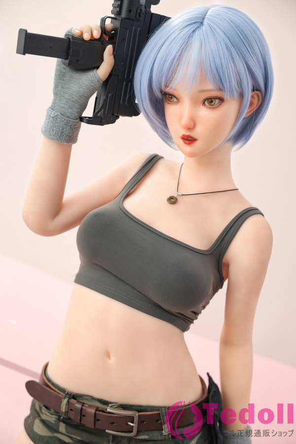 DL DOLL YQシリーズ#ZY-05 瑚乃美 158cm紫色の短い髪 セクシーなラブドール 等身 大 ダッチワイフ シリコンヘッド+TPEボディ Eカップ ノーマル肌