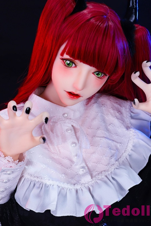 MOZU DOLL魔族人形 小兹 163cm長い赤い髪ラブドール 妖艶爆乳セックスドール アダルトドール TPE製 Hカップ ノーマル肌