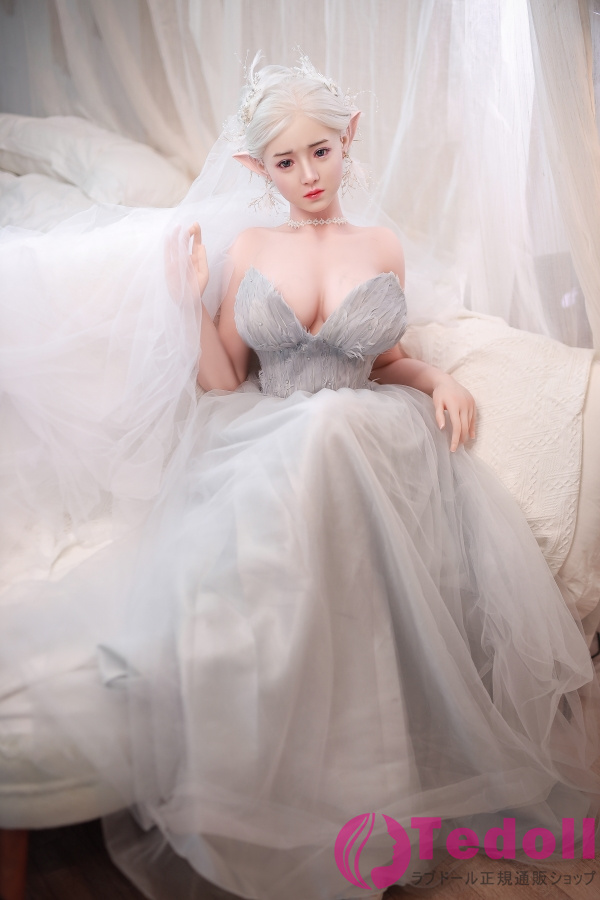JYDOLL 静雅 157cm清純系 エルフ銀髪美女 リアルラブドール シリコン製頭部+TPE製ボディ Gカップ ノーマル肌
