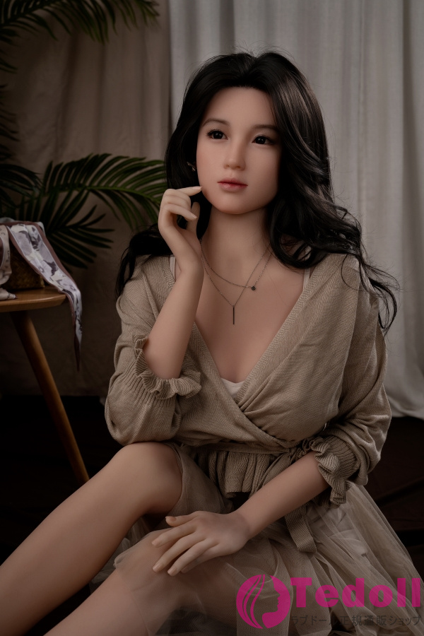 WAX DOLL GE96 小優希 166cm黒髪 美しい熟女 ダッチワイフ 大人 リアルドール シリコンヘッド+TPEボディ 中胸 ノーマル肌