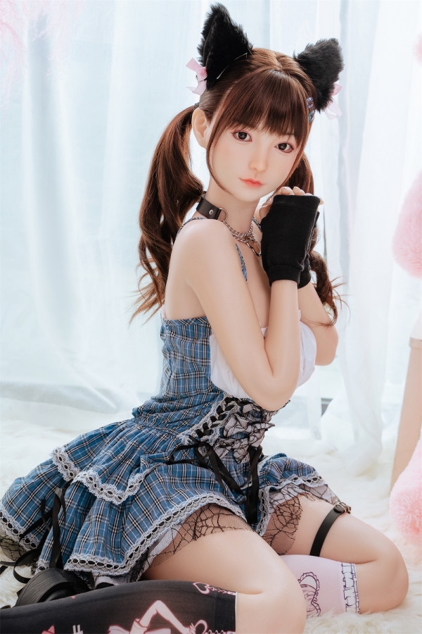 Yearndoll 猫女 158cm等身大キレカワ系美女ダッチワイフ フルシリコン製リアルラブドール Dカップ ノーマル肌 掲載画像は超リアルな本物の皮膚メイク付き