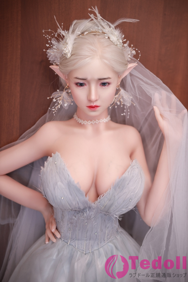 JYDOLL 静雅 157cm清純系 エルフ銀髪美女 リアルラブドール シリコン製頭部+TPE製ボディ Gカップ ノーマル肌