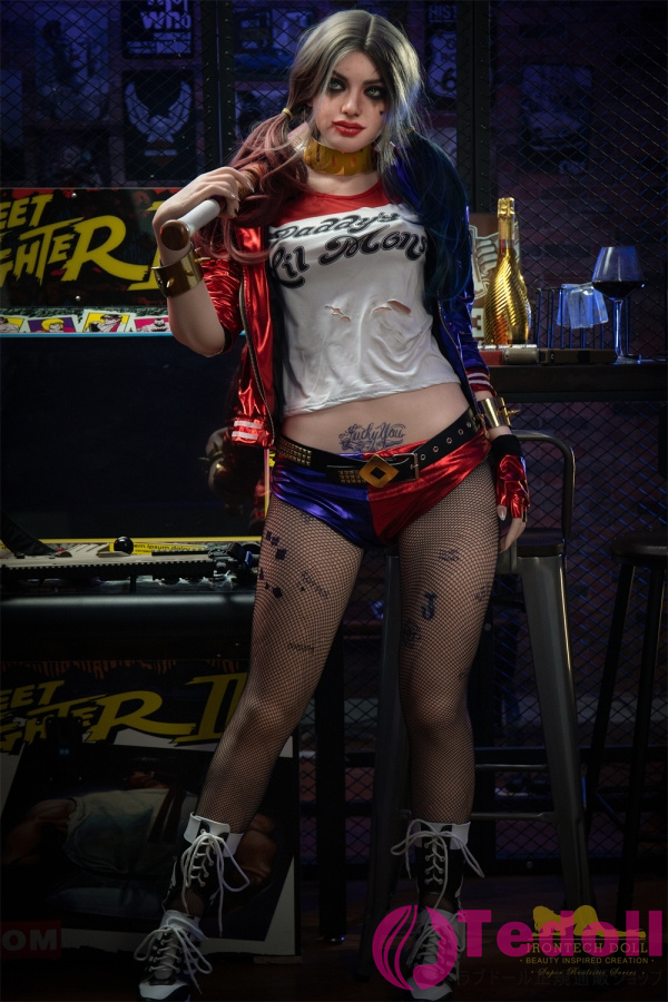 Irontech Doll S27 Ivy 166cmフルシリコン製 綺麗熟女ダッチワイフ コスプレ ハーレイ・クイン リアルドール Cカップ ノーマル肌
