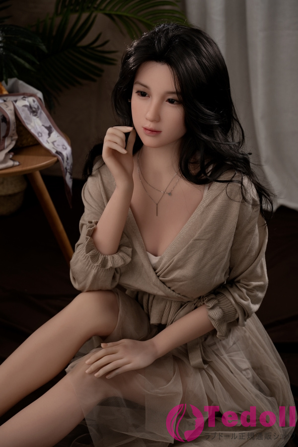WAX DOLL GE96 小優希 166cm黒髪 美しい熟女 ダッチワイフ 大人 リアルドール シリコンヘッド+TPEボディ 中胸 ノーマル肌