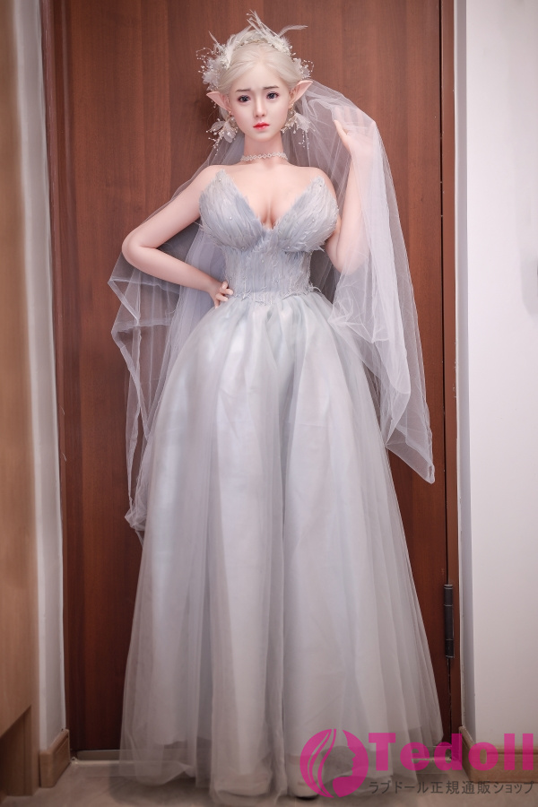 JYDOLL 静雅 157cm清純系 エルフ銀髪美女 リアルラブドール シリコン製頭部+TPE製ボディ Gカップ ノーマル肌