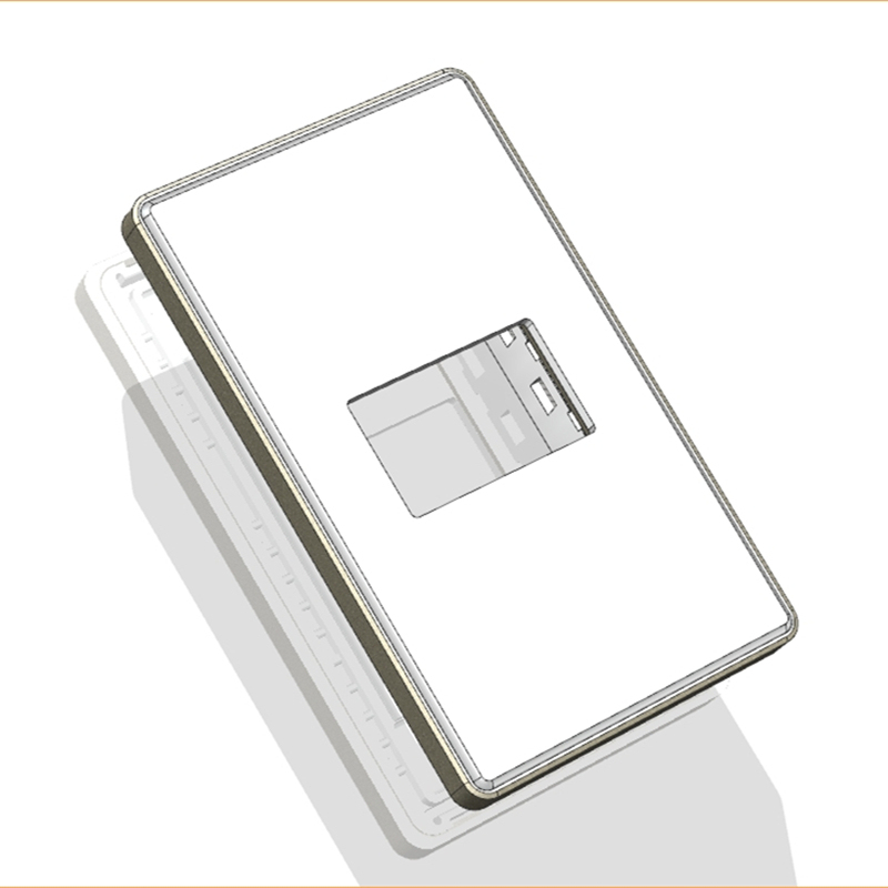 Rectangular 120 * 74mm wall socket module fixed shell-Zhaotesi