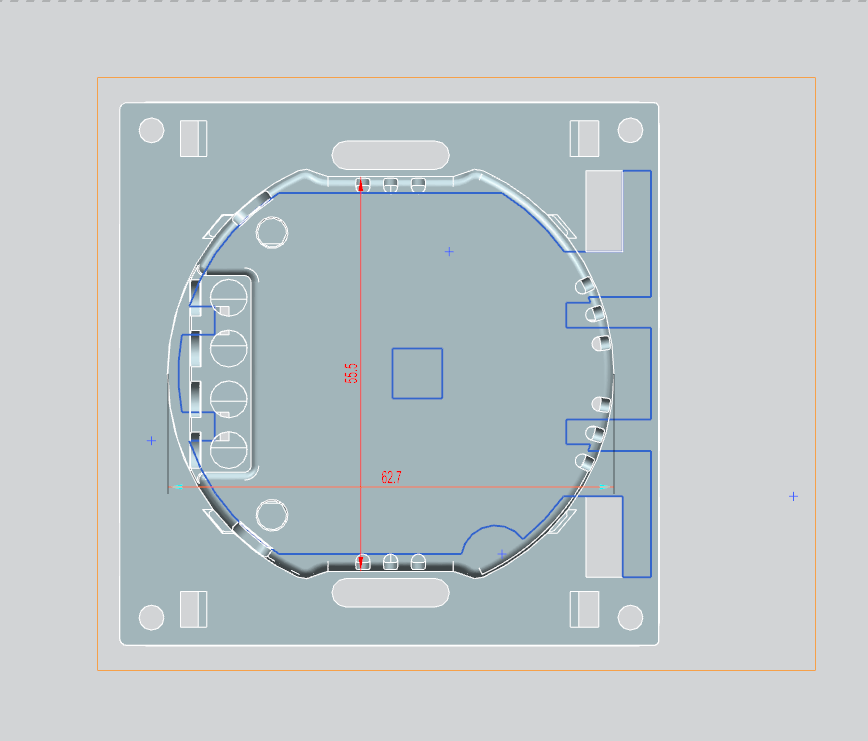 EU 86 intelligent switch housing mechanical and physical buttons automatically rebound-Zhaotesi
