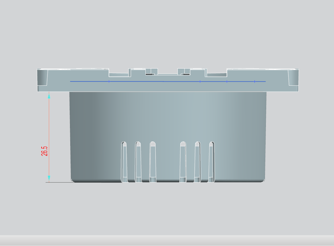 EU 86 intelligent switch housing mechanical and physical buttons automatically rebound-Zhaotesi